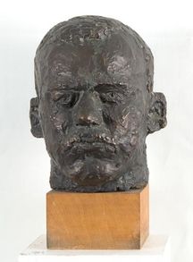 Porträtt av mig i brons (25 x 24 cm 
